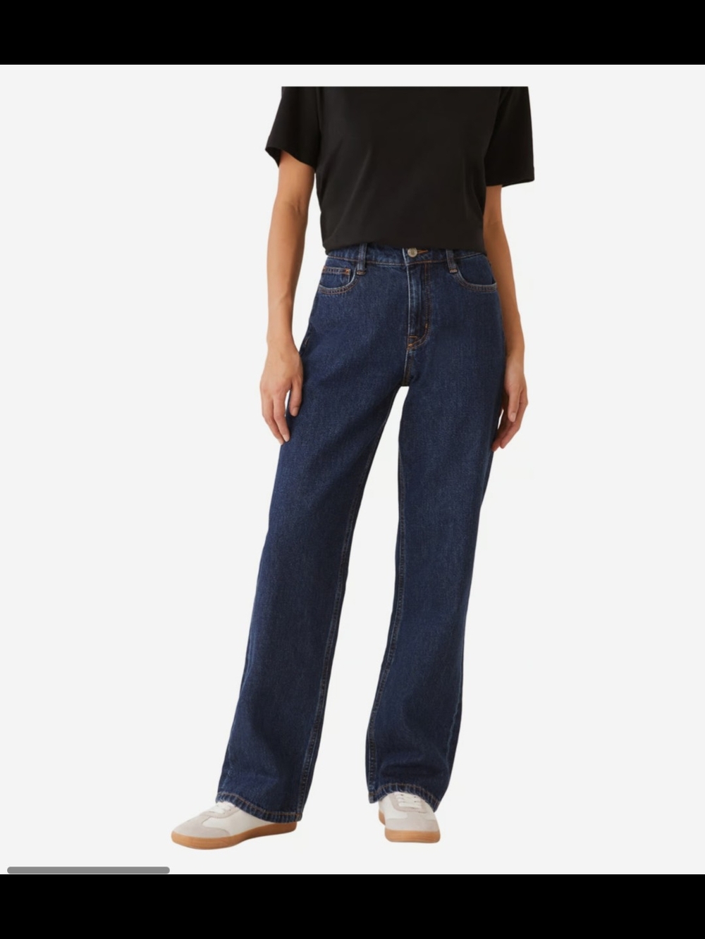Women's Straight Leg Jeans | Frank And Oak | Courtney | Deep Indigo